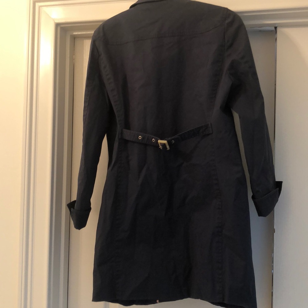 Vineyard Vines Navy Trench Coat - Picture 7 of 8